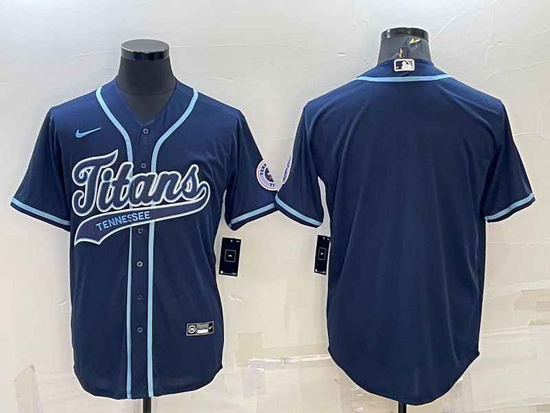 Men Tennessee Titans Blank Dark Blue 2022 Nike Co branded NFL Jersey->indianapolis colts->NFL Jersey